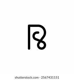Luxury monogram logo initials letter R and S logos