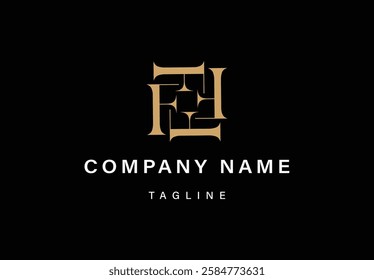 Luxury monogram logo. Refined and memorable brand representation