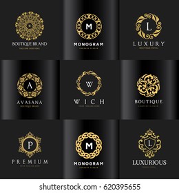 Luxury Monogram Logo set 