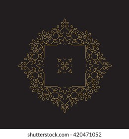 Luxury monogram logo template