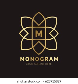 Luxury Monogram Logo template.