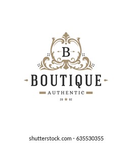 Vintage Luxury Emblem Logo Abstract Fashion Stock Vector (Royalty Free ...