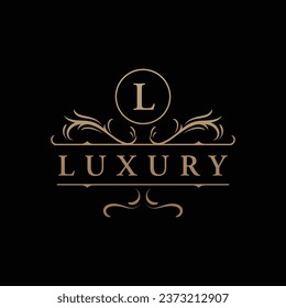 Luxury monogram ornament logo in retro vintage style. Logo for labels, restaurants, businesses, hotels.