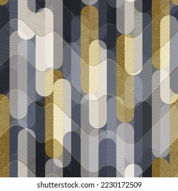 Luxury mosaic. Geometric seamless pattern