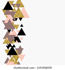 Luxury Mosaic Vector Transparent Background. Glow Polygon Shiny Texture. Ornate Abstract Shape Print. Light Gradient Illustration.