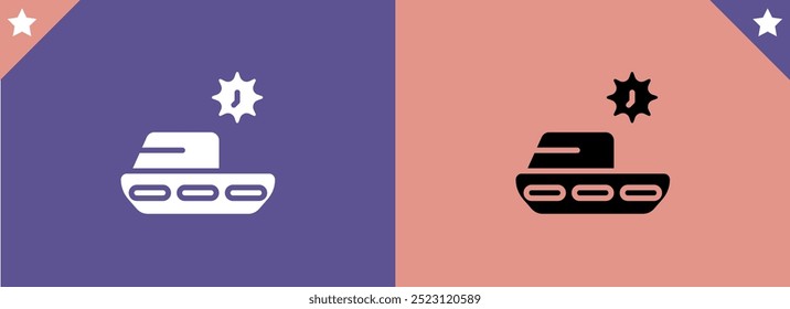 Luxury motor boat or yacht vector isolated. Speed boat silhouette icon.