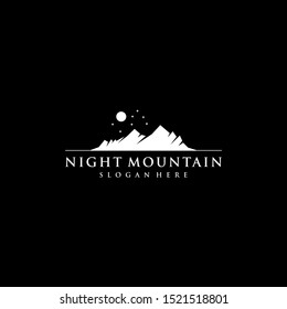 luxury mountain silhouette logo - design vector