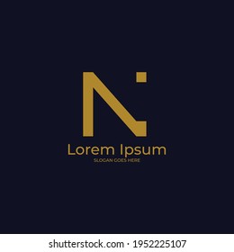Luxury N letter logo vector
