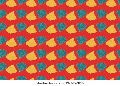 Luxury nature background vector. Hand drawn outline design. Floral wallpaper pattern. Yellow juniper plant line arts. French style fabric and lace design. Vector illustration.
