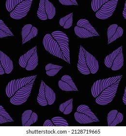 Luxury nature leaves pattern design for fabric, print, cover, banner and invitation, Vector illustration