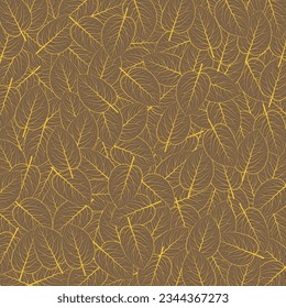 Luxury nature leaves pattern design, botanical modern art deco. Line arts background design for interior design, textile, posters, wrappers, fabric, cover, banner and invitation. 