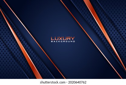 Textura de punto de fondo marino de lujo combinación con oro rosa de línea