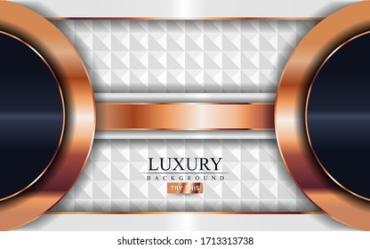 Luxury navy and white combine with golden lines background. Abstract background design.