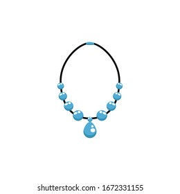 luxury necklace female accessory icon vector illustration design