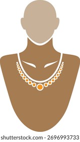 colar de luxo traçado vetorial eps