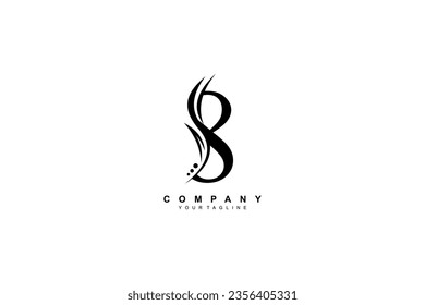 Luxury number 8 design with beautiful feathers and leaves. premium number 8 monogram logo. Suitable for anniversary logos, birthdays, anniversaries, businesses, beauty logos, company logos, etc