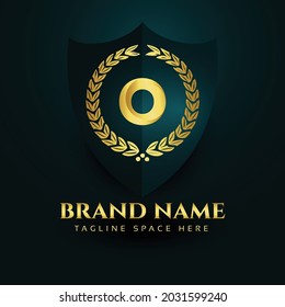 luxury O letter logo design