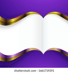 vector de fondo de ilustración de libro abierto de lujo