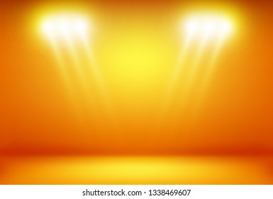 Luxury orange abstract background. Halloween layout design, studio, room. Business report paper with smooth gradient for banner, card. Vector illustration