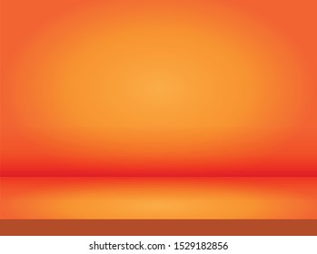 Luxury orange abstract background. Halloween layout design, studio, room. Business report paper with smooth gradient for banner, card. Vector illustration