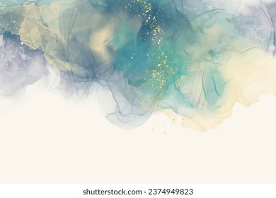 Fondo abstracto de color naranja de lujo con un cuadro de arte de tinta líquida de mármol sobre papel. Pintura original de tinta de alcohol acuarela de arte. Ilustración vectorial.