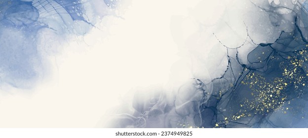 Luxury orange abstract background of marble liquid ink art painting on paper. Original artwork watercolor alcohol ink paint. Vector illustration.