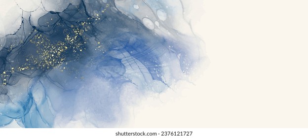Luxury orange abstract background of marble liquid ink art painting on paper. Original artwork watercolor alcohol ink paint. Vector illustration.