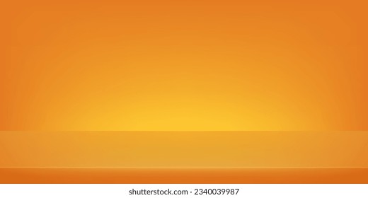 Un fondo abstracto de color naranja de lujo. Espacio para la venta de productos en el sitio web. La plantilla se burla para mostrar el producto. Idóneo para Halloween. Ilustración vectorial.