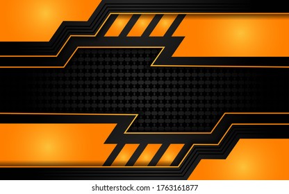 Luxury orange light on dark background