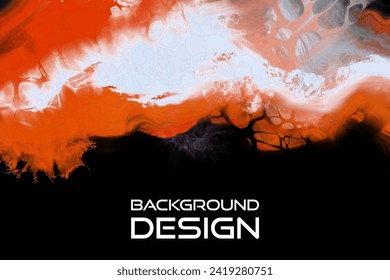 Fondo abstracto de color rojo oscuro de lujo con un cuadro de arte de tinta líquida de mármol sobre papel. Pintura original de tinta de alcohol acuarela de arte. Ilustración vectorial.