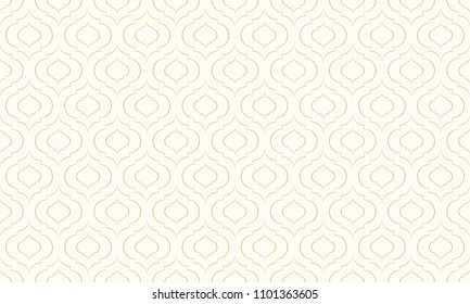 Luxury ornament abstract gold color and line pattern seamless. Geometric line vector.