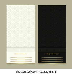 luxury ornament border decoration invitation card