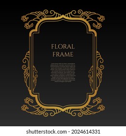 luxury ornament decor frame. - Vector.