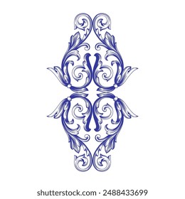 Luxury Ornament Element. Vintage frame border invitation label