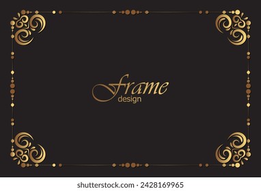 luxury ornament or floral frame design background