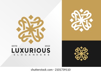 Luxury Ornament Logo Design Vector illustration template