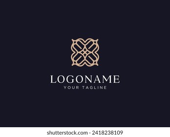 luxury ornament logo design vector template