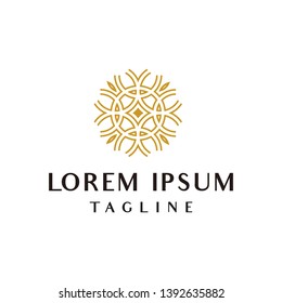 Luxury ornament logo with line art for logo design