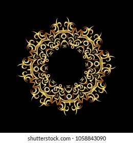 luxury ornament logo template