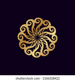 luxury ornament logo template