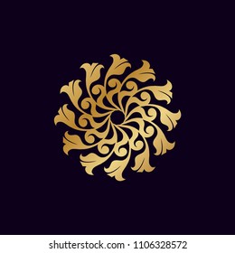 luxury ornament logo template