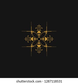 luxury ornament logo template