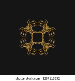 luxury ornament logo template