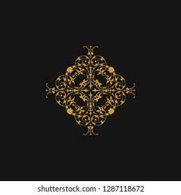 luxury ornament logo template