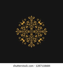 luxury ornament logo template