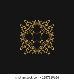 luxury ornament logo template