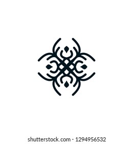 luxury ornament logo template