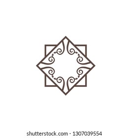 luxury ornament logo template