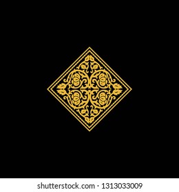 luxury ornament logo template