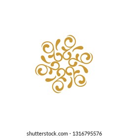 luxury ornament logo template